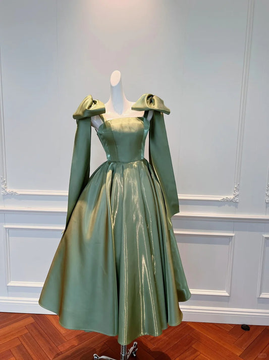 NiceVestidos-Green fashion mid-length/short formal homecoming dress hoco dress prom dress nv5488