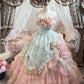 Pink Floral Tulle Floor-Length Ball Gown nv5172