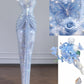 Silver Shiny Long Sequined Prom Dress Evening Dress Party Dress nv4722