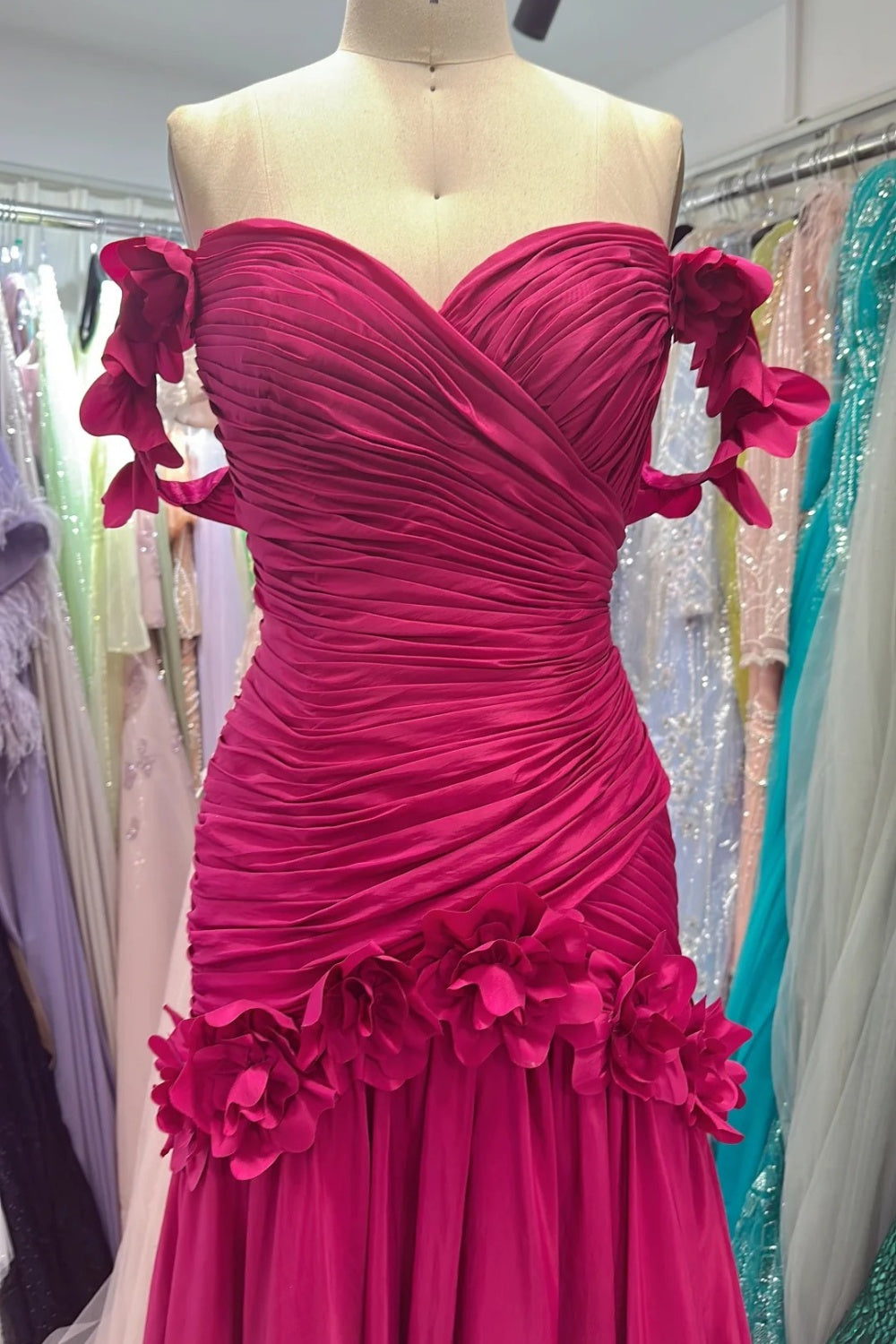 New fashionable long satin slim-fit evening dress, bridesmaid dress, graduation dress NV6635