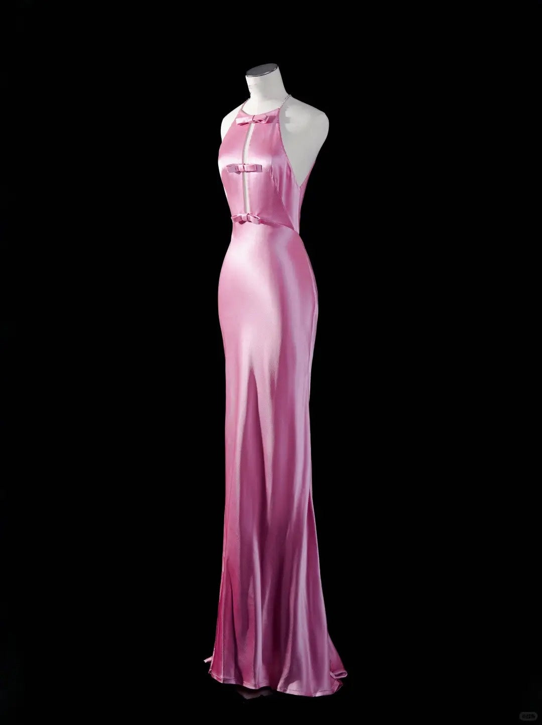 Pink Fashion Strapless Long Satin Ball Gown Evening Dress Party Dress nv4356