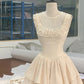 White Sweet Lace Short Homecoming Dress Prom Dress Birthday Dress nv4516