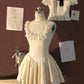 White Sweet Lace Short Homecoming Dress Prom Dress Birthday Dress nv4516