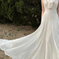 White Elegant Vintage Fashion Romantic Long Floor Length Chiffon Ball Gown Evening Dress Birthday/Vacation/Wedding Guest Party Dress Prom Dress nv4072