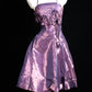 Purple floral fashion unique short satin homecoming dress banquet dress birthday party dress evening dress nv4567