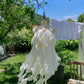 White Sweet Short Chiffon Homecoming Dress Birthday Party Dress nv4938