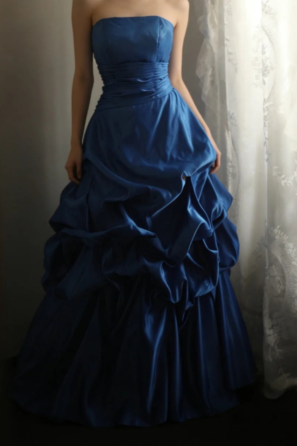 Blue Princess Dress Retro Long Dress NV6589