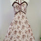 NiceVestidos--Short chiffon homecoming dress for girls, retro floral dress, pastoral retro style NV5660