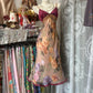 Homecoming dress retro floral fashion mid-length chiffon prom dress nv5425