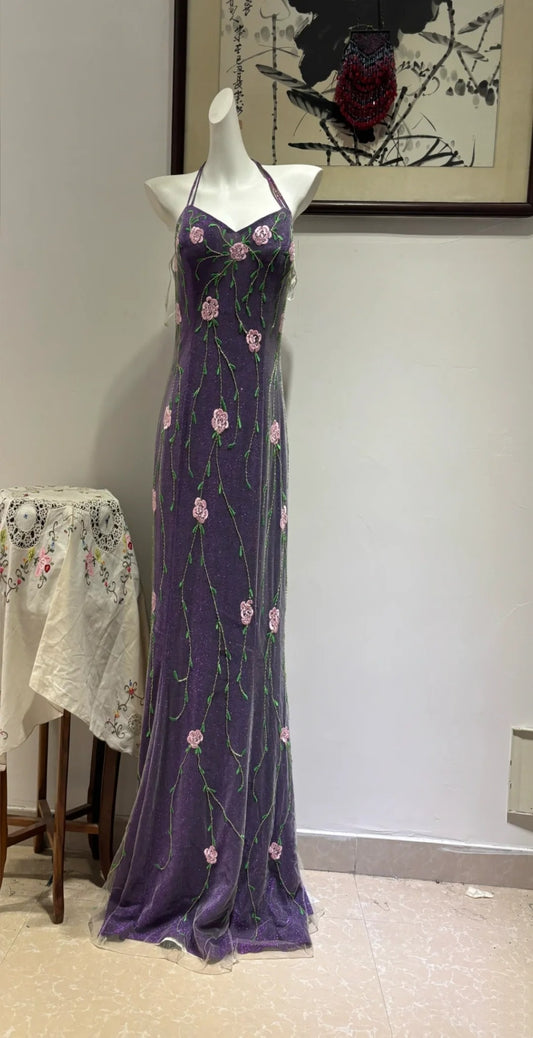 Neues Retro-Abendkleid, langes Kleid NV6449