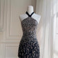 NiceVestidos-Black gorgeous exquisite beaded short formal homecoming dress hoco dress nv5486