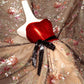 Red tube top floral elegant fashion long tulle Prom Dress evening dress party dress  nv4746