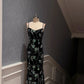 NiceVestidos-_NV Black Floral Long Formal Dress NV5937