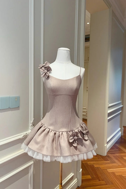 NiceVestidos-_NV NV Pink Sweet Short Birthday Dress/Formal DressNV5941