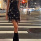 Black shiny sequins short homecoming dress birthday cocktail party dress nv4659
