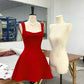 Red/Pink/White Fashion Sweet Bow Short Homecoming Dress Prom Dress Birthday Dress nv4514