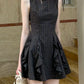 NiceVestidos--Short Homecoming Dress Birthday Dress Gown Plaid Vintage Lace NV5672