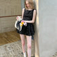 NiceVestidos--Short Homecoming Dress Birthday Dress Gown Plaid Vintage Lace NV5672