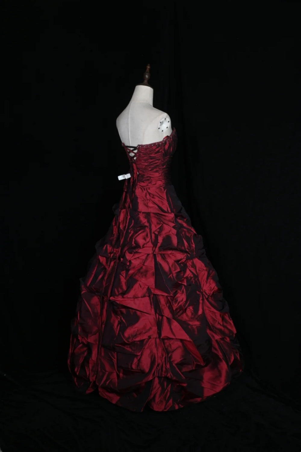 Burgundy vintage elegant ball gown/evening dress NV6862