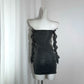 NiceVestidos-Black Sparkling Long Sleeve Homecoming Dress Nv5617