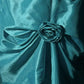 Blue Sweetheart Neck Applique A-Line Spaghetti Straps Satin Beaded Long Ball Gown Evening Dress nv3762