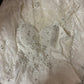 White Vintage Elegant Exquisite Beaded Lace Long Tulle Mermaid Slim Floor-Length Ball Gown Evening Gown Party Dress Wedding Dress nv4122