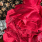 Red long satin ball gown evening dress quinceanera dress nv4644