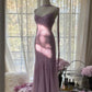 Purple Luxury Gorgeous Elegant Exquisite Beaded Mermaid Spaghetti Straps Long Tulle Sequined Prom Dress Evening Dress Graduation Dress Party Dress nv4031