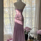 Purple Luxury Gorgeous Elegant Exquisite Beaded Mermaid Spaghetti Straps Long Tulle Sequined Prom Dress Evening Dress Graduation Dress Party Dress nv4031