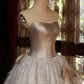 Starlight Gold Sparkling Long Princess Gown NV6535