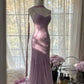 Purple Luxury Gorgeous Elegant Exquisite Beaded Mermaid Spaghetti Straps Long Tulle Sequined Prom Dress Evening Dress Graduation Dress Party Dress nv4031