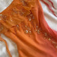 NiceVestidos-Orange Red Fashion Gradient Gorgeous Spaghetti Strap Beaded Charming Short Chiffon Homecoming Dress Fairy Dress Fairy Tale Dress nv5528