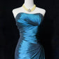 Peacock Blue Homecoming Dress Short Satin Ball Dress Evening Dress nv4389