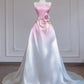 Pink Gradient Fashion Long Satin Prom Dress Evening Dress nv4962