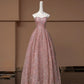 Pink Shiny Fashion Elegant Long Sequined Prom Dress Evening Dress Party Dress nv4740