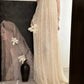 Ivory White Gorgeous Exquisite Beading Long Floor Length Tulle Sequined Ball Gown Evening Dress Birthday Holiday Party Dress nv4070