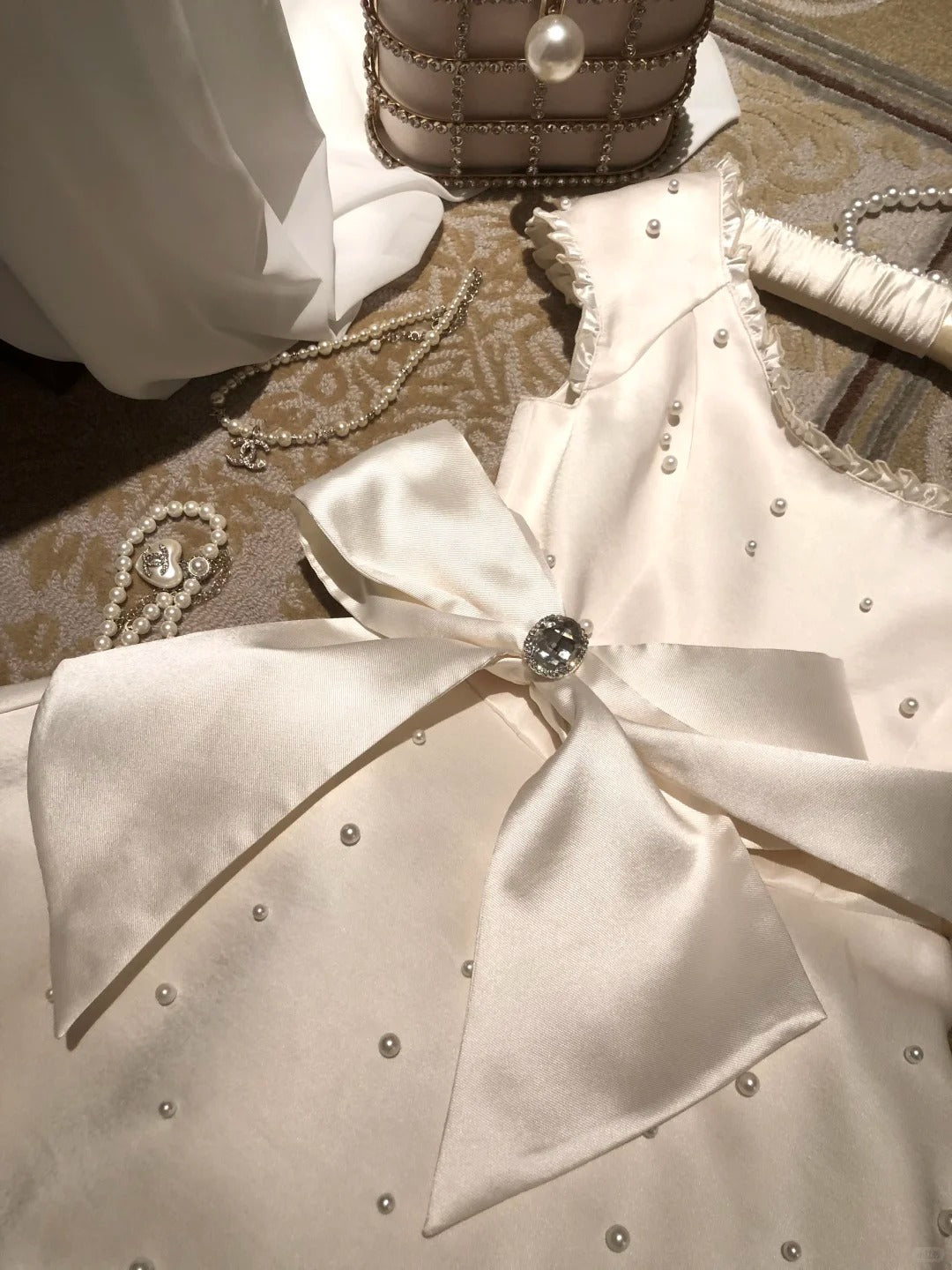White Fashion Beaded Homecoming Dress Prom Dress Birthday Dress Evening Dress nv4443