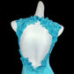Blue Beaded Backless Long Chiffon Ball Gown Evening Gown Graduation Gown nv4400