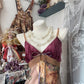 Homecoming dress retro floral fashion mid-length chiffon prom dress nv5425
