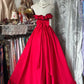 Retro red fashion long chiffon prom dress nv5428