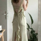 Green beautiful elegant ruffled mermaid long ball gown evening dress party dress nv2373