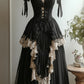 Black Vintage Lace Tulle Long Homecoming Dress Prom Dress Evening Dress Birthday Party Dress nv4718