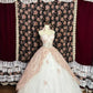 Pink Vintage Fashion Floral Beaded A-Line Long Tulle Off-Shoulder Ball Gown Quinceanera Dress Evening Gown nv4219