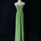 Green simple long chiffon ball gown evening dress party dress nv4393