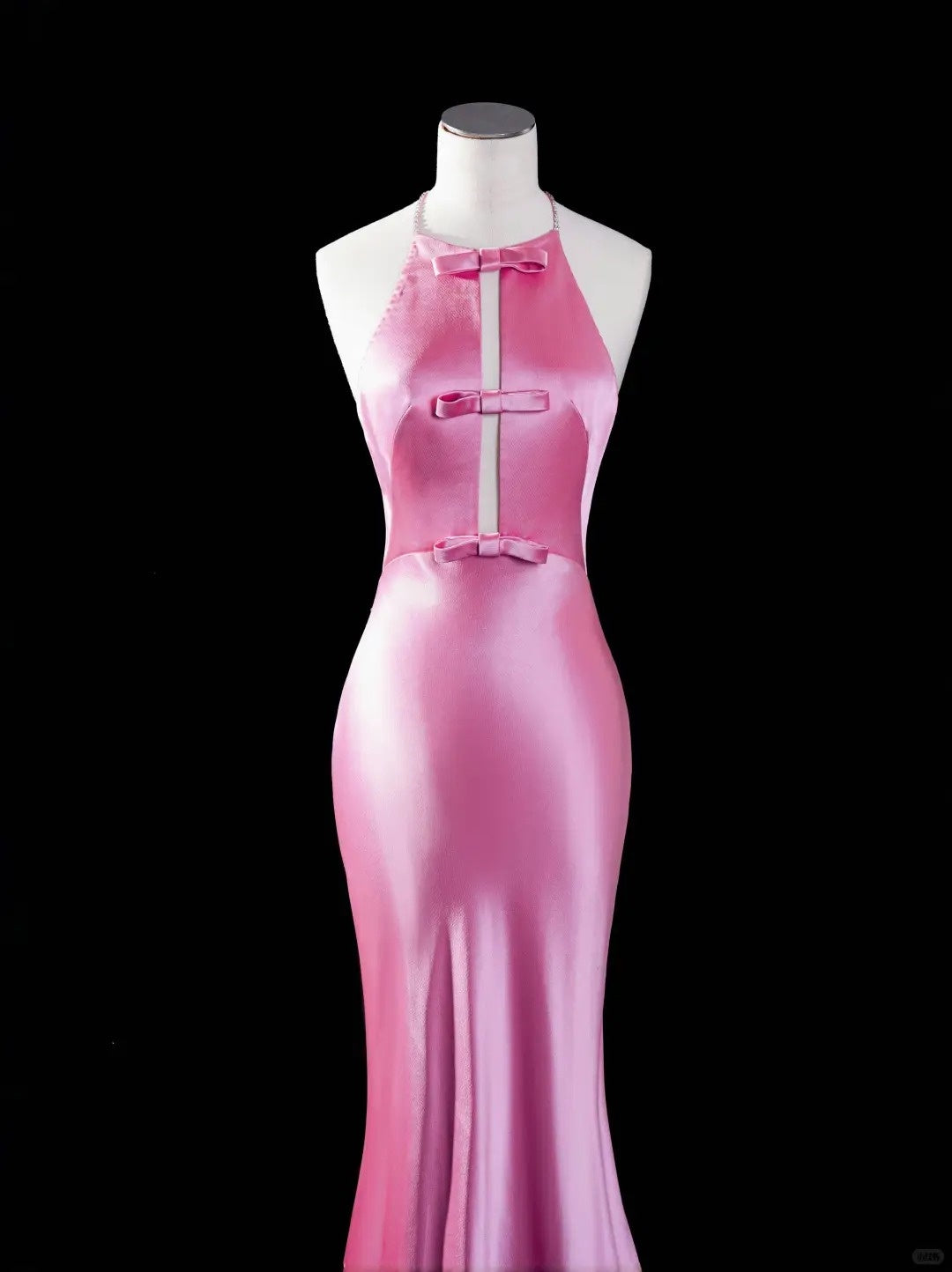 Pink Fashion Strapless Long Satin Ball Gown Evening Dress Party Dress nv4356