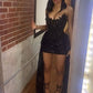 NiceVestidos-Black Gorgeous Exquisite Beaded Short Homecoming Dress Hoco Dress nv5493