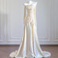 Gold fashion long satin prom dress evening dress party dress nv4723