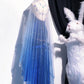 Burgundy/Blue Vintage Delicate Beads Elegant Stunning Long Velvet Ball Gown Evening Gown Party Dress nv4115