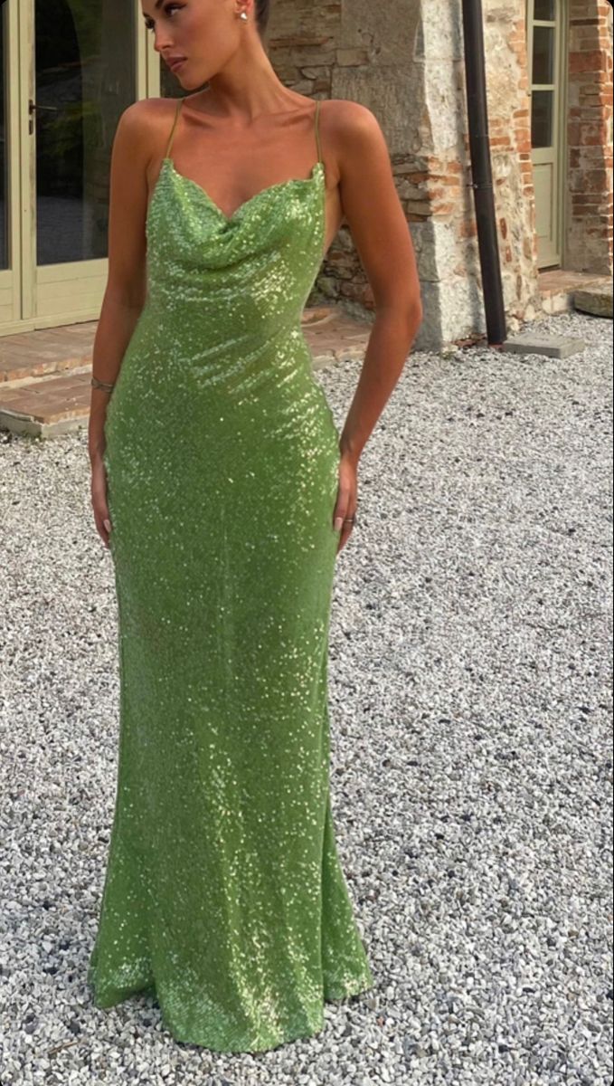 Green Fashion Long Sequined Prom Dress Evening Dress Party Dress nv4768