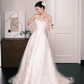 Strapless 3D Flower Tulle A Line Wedding Dress Bridal Gown  NV7201